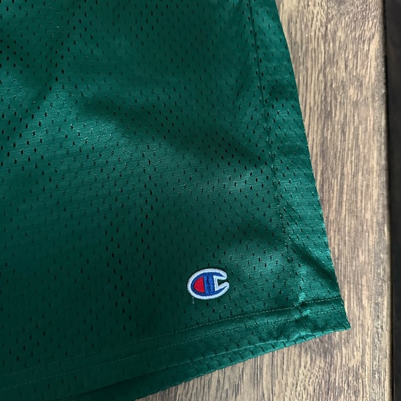 Revenge Mesh Embroidered Shorts - Green - Picture 4 of 5